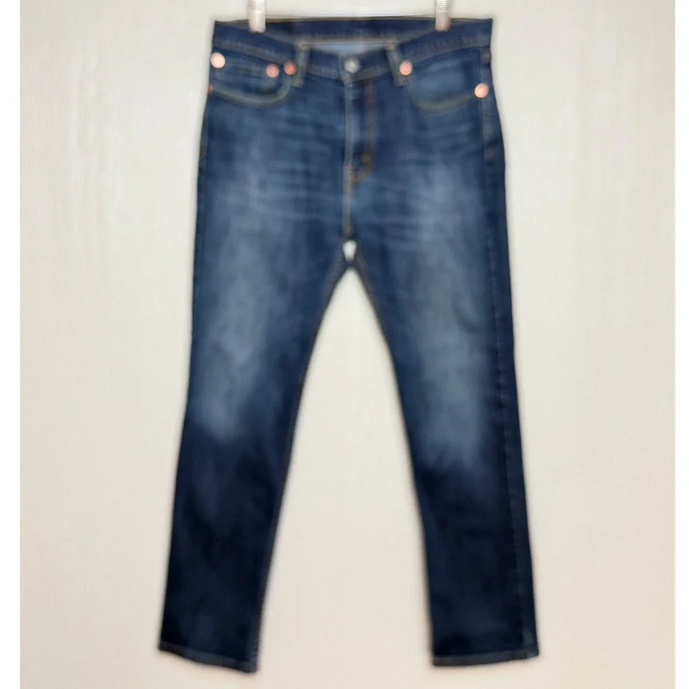 Levis 511 Slim Fit Jeans Mens 34x30 Dark Wash Blue Denim Pants